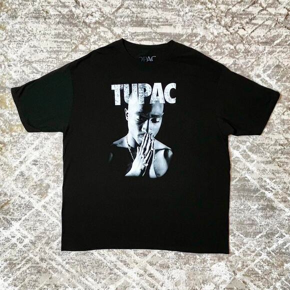 2pac Other - Tupac Shakur Rap Tee XXL Black Graphic Hip Hop Streetwear